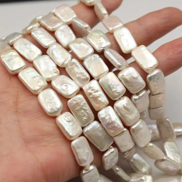 JC-1045 8-10 мм квадратной формы в стиле барокко из натурального пресноводного жемчуга нить незакреплённые бусины верхняя одежда в стиле Лолита