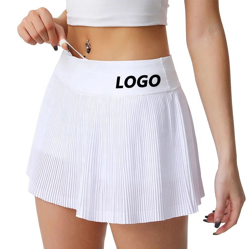 Hot Selling Fitness Tennis Skirts Women Pleated Short Falda Deportiva Gym Golf Skort