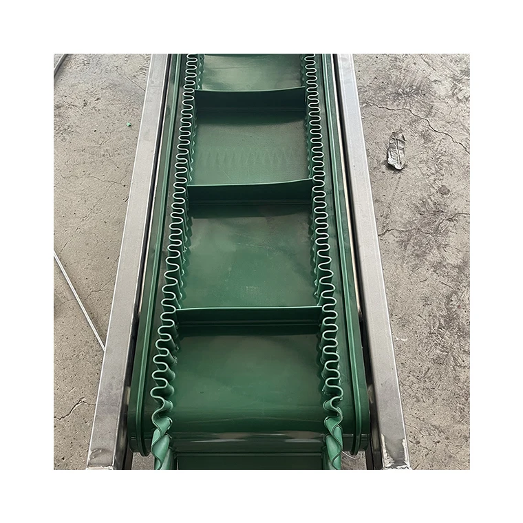 Star Spark green PVC lifting conveyor belt  for Product Conveying