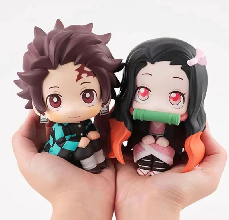 Без коробки kimetsu no yaiba figuras Kamado Nezuko Hashibira Inosuke Demon Slayer Tanjirou фигурка