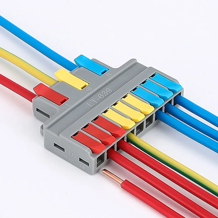 2022 new arrival Cable Wire Splitter Quick Connection MINI Wire Electrical 3 In 9 Out Terminal cable distributor