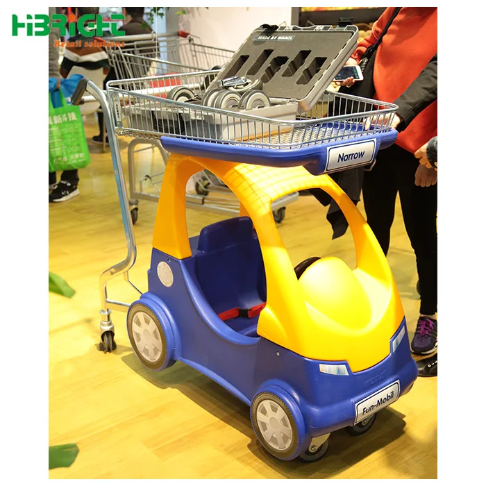 Hibright Supermarket Shopping Mall Kids Trolley Car Baby Shopping Cart