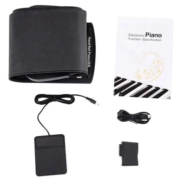 
Portable Flexible Digital Keyboard Piano Roll Up Piano F88-88 Keys Folding Electronic Keyboard for Children Student 