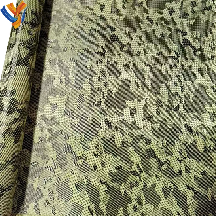 3k Camouflage Camo Aramid Hybrid Carbon Fiber Fabric Bule Yellow Black Camouflage Carbon Fiber Cloth Carbon Fiber Roll