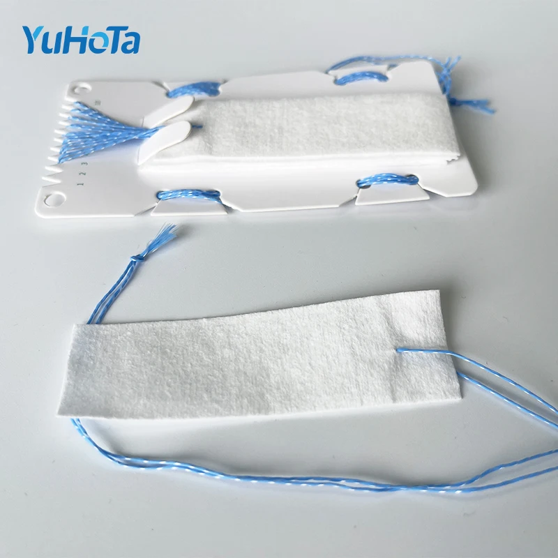 Sterile Self-Adhesive Wound Dressings Neuro Pad or Neuro Sponges Surgical Patties with X-ray Detectable Thread