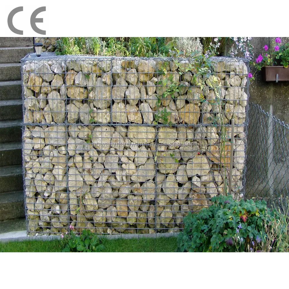
Galfan Coating Wire Mesh Stone Cage Welded Gabions for retaining wall 
