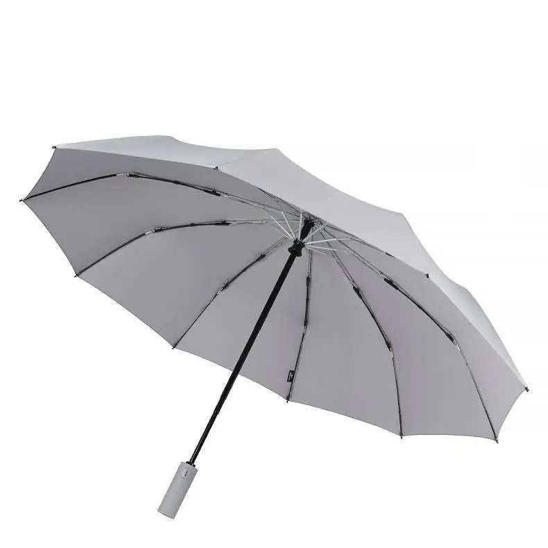 Wholesale Custom Logo Compact Foldable Cheaper Windproof 3 Folding Automatic Umbrellas Rain