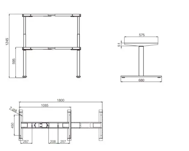Factory direct sales  Home Office 2 tier Ergonomic Lifting Computer Desk Electric Adjustable Standing sit-stand desk