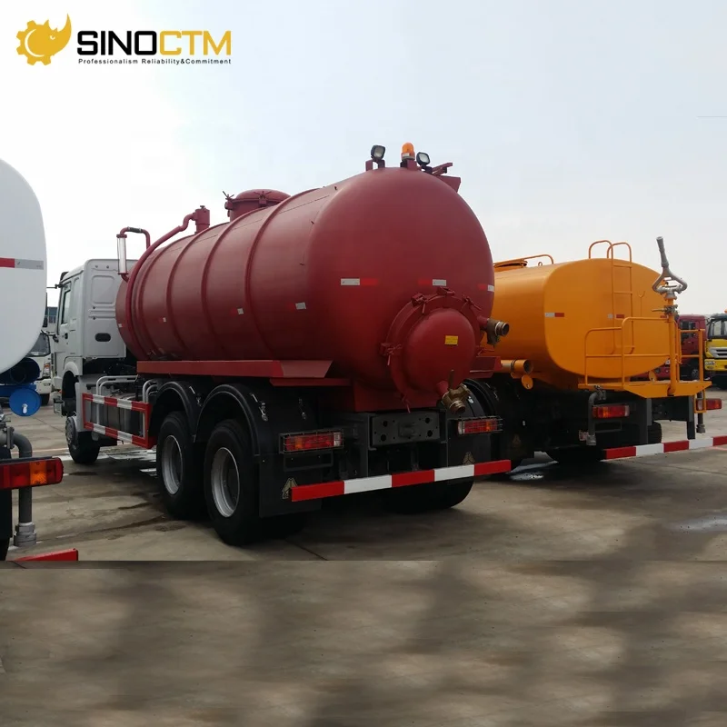 4-12cbm Sludge Disposal Fecal Truck Vacuum Sewage Suction Truck