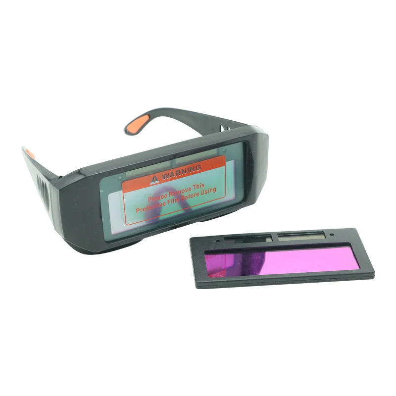 Factory Supply Automatic Darkening Welding Glasses Safety Black Protective Shield Welding Filter Glass