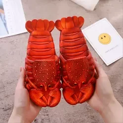 2023 Funny Lobster Slippers Casual Slides Animal Fishing Slippers Unisex Summer Beach Sandals Shoes