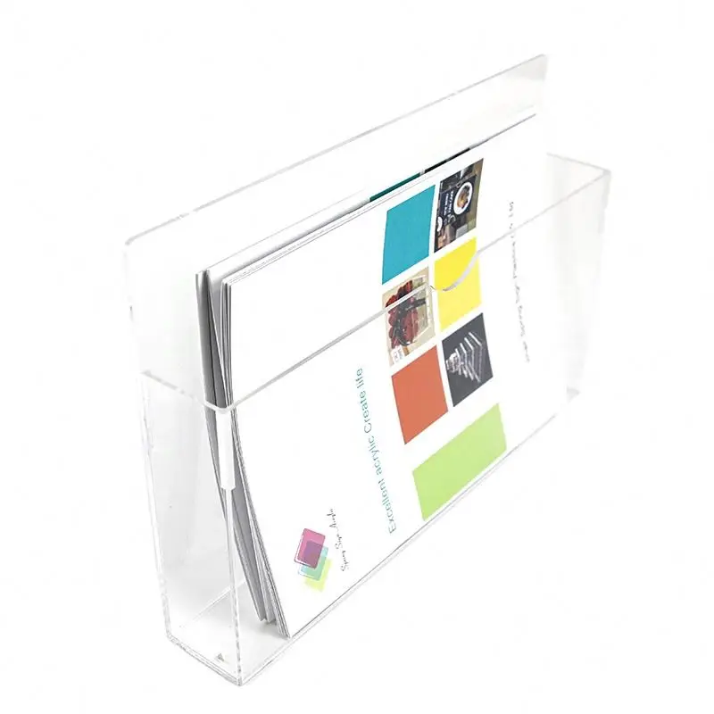 Spring Sign 8.5x11 wall mounted clear acrylic brochure book holder acrylic brochure dispenser