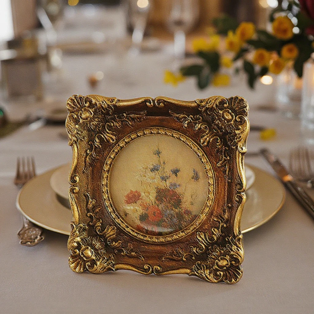 Handmade Resin Photo Frame for Wedding Valentines Day & Home Decor Custom Picture Frame Love & Memory Display