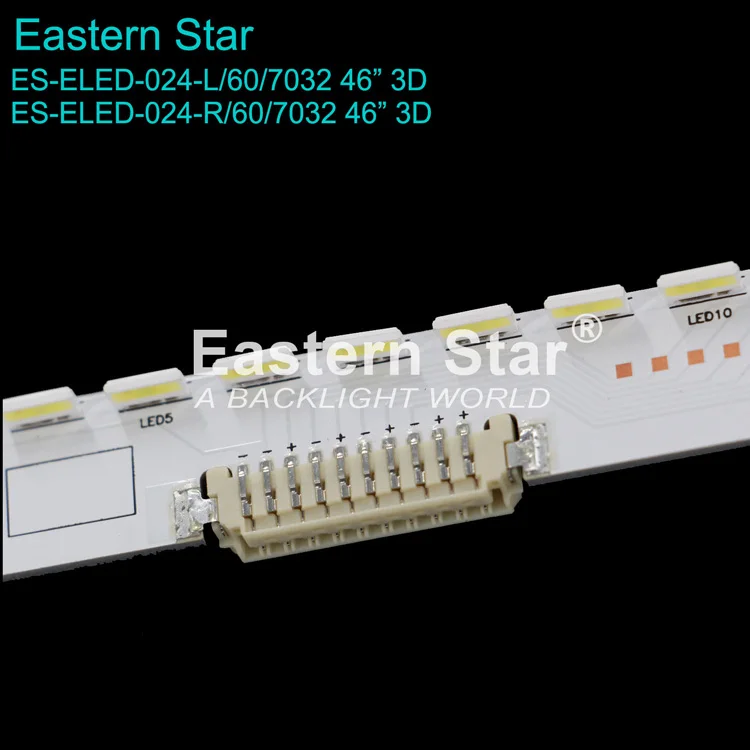ES-ELED-024 LED BAR SAM SUNG 2012SVS46 732NNB LEFT RIGHT60 3D REV1.2 for Samsung 46ES 3D TV backlight strip 572.5MM