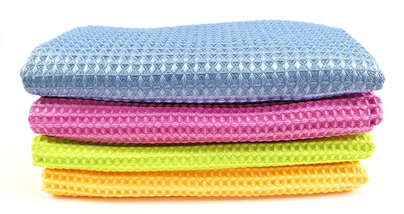 2019 New Super Absorbent Waffle Microfiber Cloth Towel For Car Auto Parts Cleaning