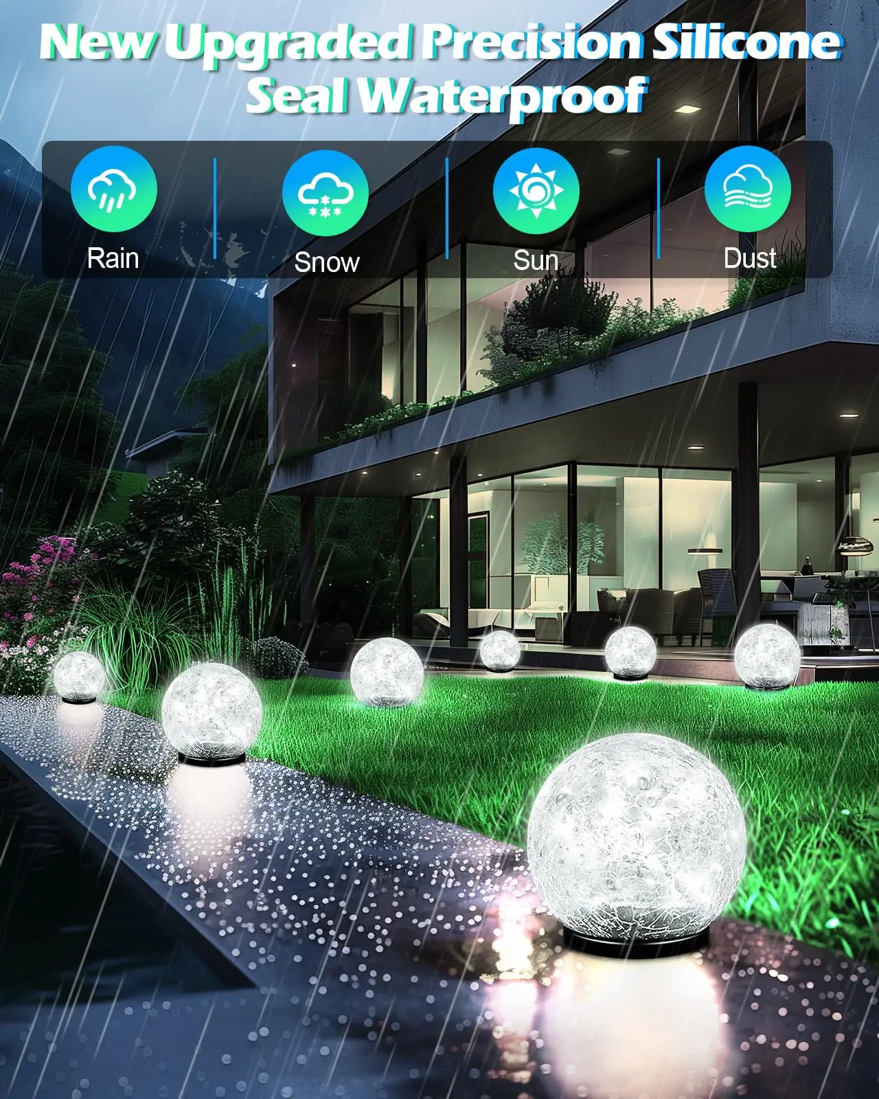 TSINYE New Design Solar Burst Crack Garden Light Outdoor Waterproof Crack Buried Light Garden Stadium Villa Landscape Lamp