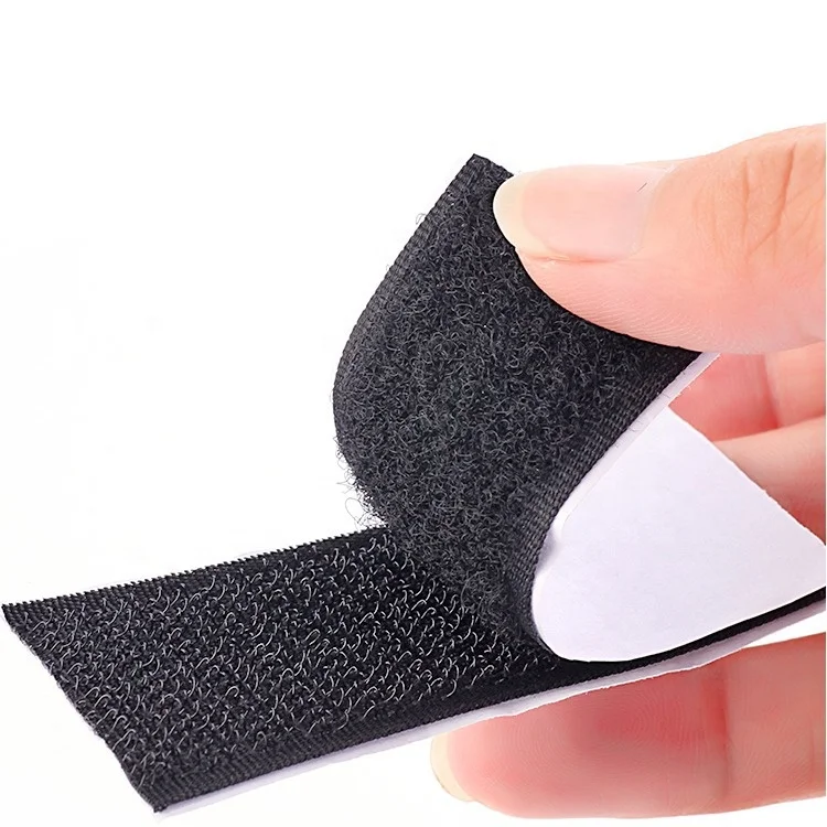 High Quality Nylon Polyester Adhesive Hook and Loop Tape Roll Custom Sticky Self Adhesive Hook and Loop Fastener Tape
