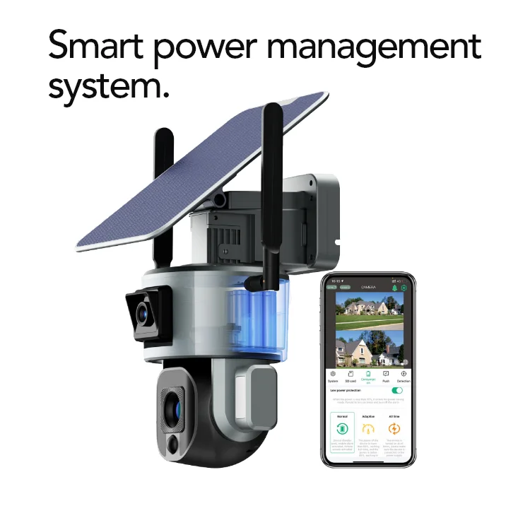 High Quality Long Range Solar Power Panel Security 4G HD CCTV Camera Connected To Mobile Phone Solar Camera