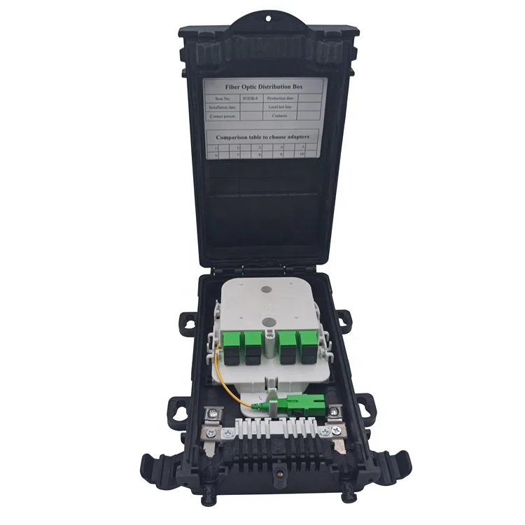 Оптическая распределительная коробка с 8 ядрами SC адаптеры 1X8 PLC сплиттер