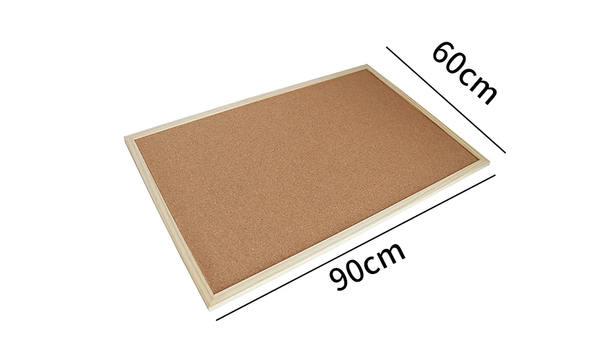  Деревянная рама двухсторонняя мягкая фетровая пробковая доска для объявлений кнопок