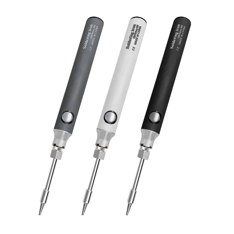 Mini portable USB Wireless charging soldering pen 5V8w Soldering iron battery powered repair welding tools