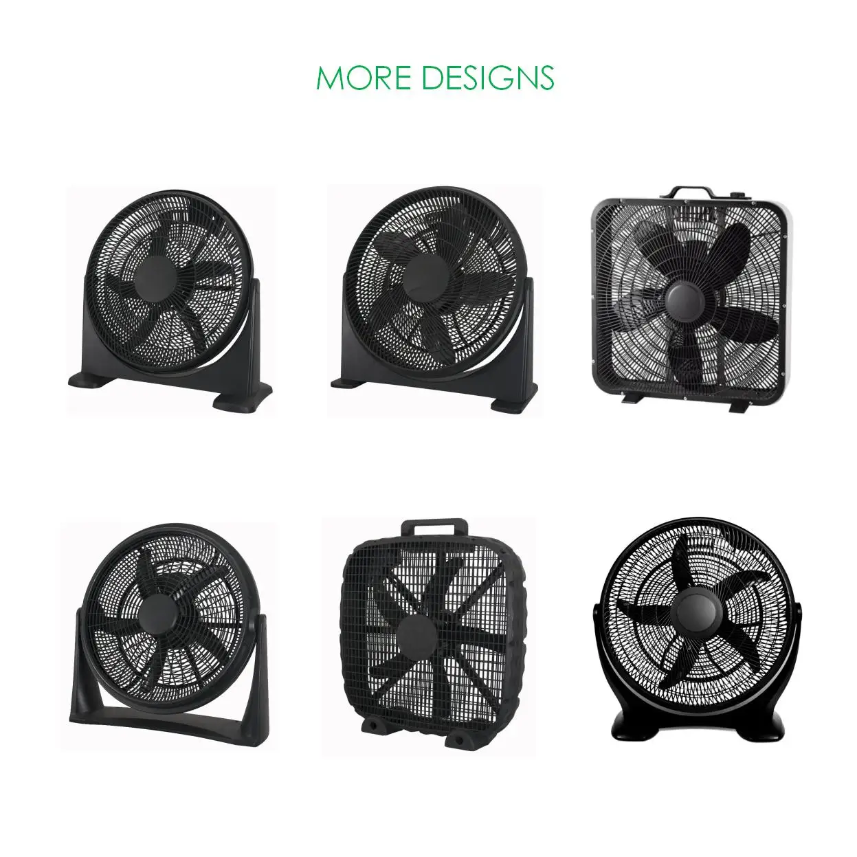 14 16 18 20 Inch Floor Box Fan with 3 Speed and 5 Blade for Home Use Ventilador