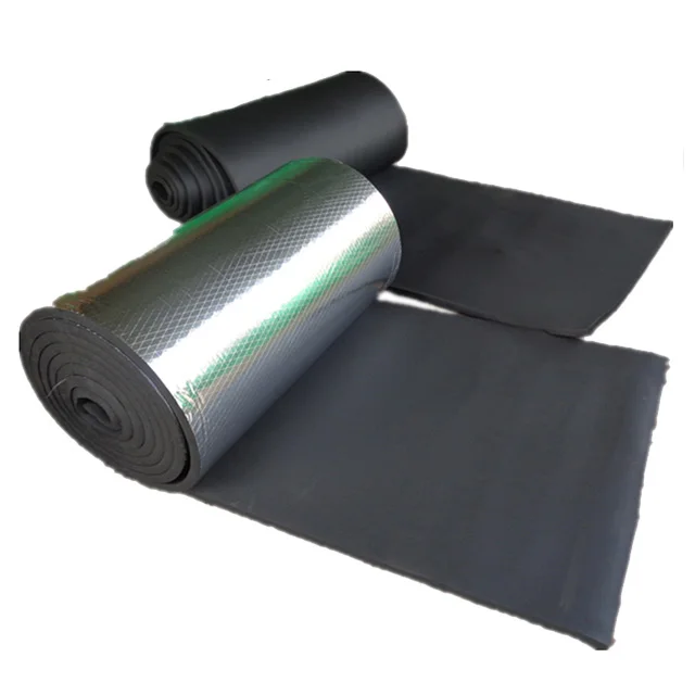 Soundproofing foam rubber sheet air duct insulation hs code insulation materials aluminum foil nitrile rubber foam insulation