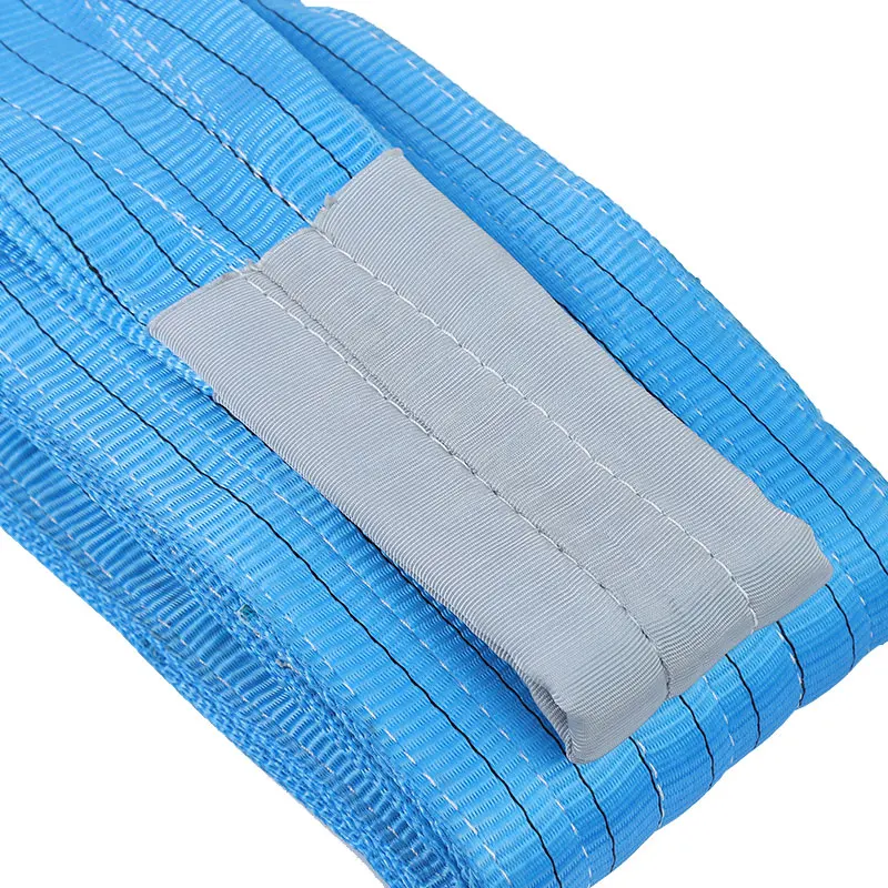 1 - 10 ton color code textile tape lifting slings crane flat polyester webbing lift belt sling