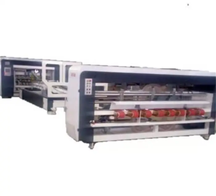 
 Ящик из гофрированного картона полностью автоматическая производственная линия для склеивания интегрированная автоматическая машина для склеивания коробок картонная доска для гвоздей швейная машина  