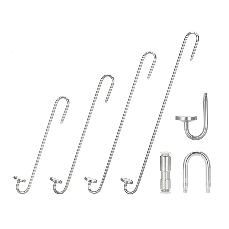 DEM S05-01-350  350MM Aquarium Stainless Steel CO2  Diffuser Fish Tank  Water Plant Carbon Dioxide Atomizer With Sucker