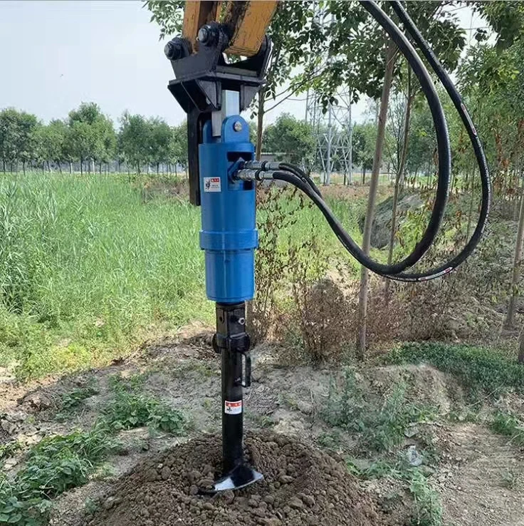 HUITONG Hydraulic Excavator Attachment Q355B Excavator Rotary Drill Earth Auger For 8 Ton Excavators.