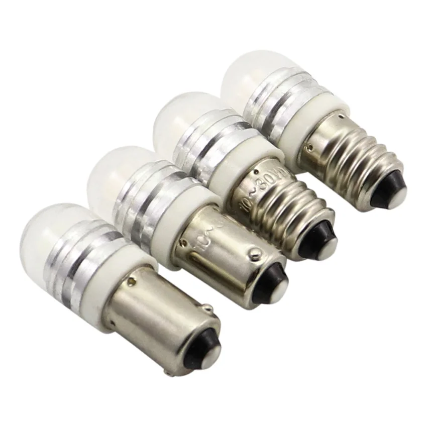 AMYWNTER E10 Led 12-24VDC Ba9S led 1 Вт Светодиодный индикатор теплый белый Янтарный
