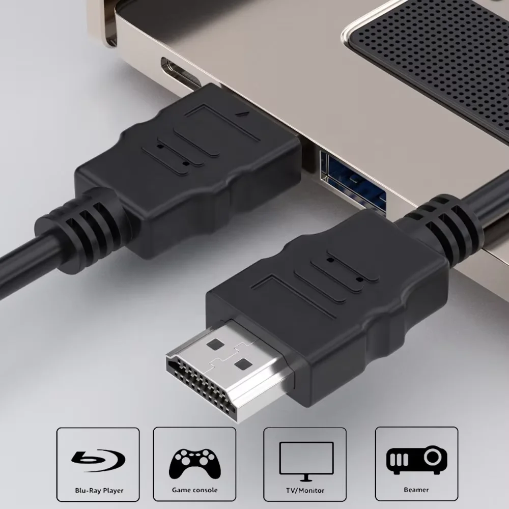 Заводской запас HD HDMI кабель диаметром 5 мм 1080p высокой четкости HDMI1.4 ТВ и компьютерный соединительный