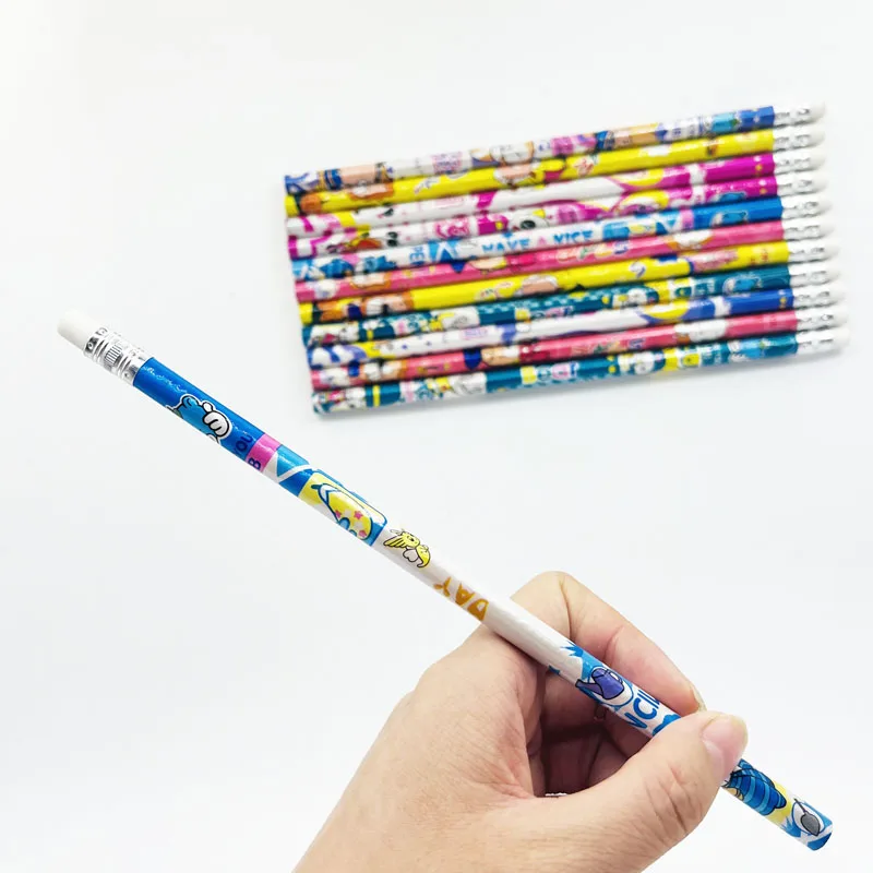 Wholesale Fancy Cartoon Kawaii Pencil HB Poplar Wood in Bulk for School Children