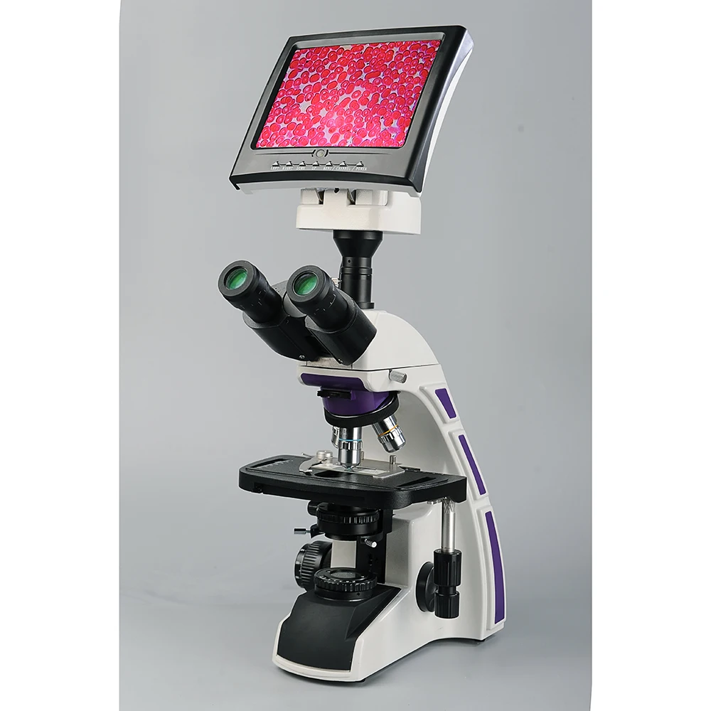 Lexison PBM-CT200P Multi-purpose Laboratory Binocular Trinocular Biological Microscope with LCD for Pet Hospital