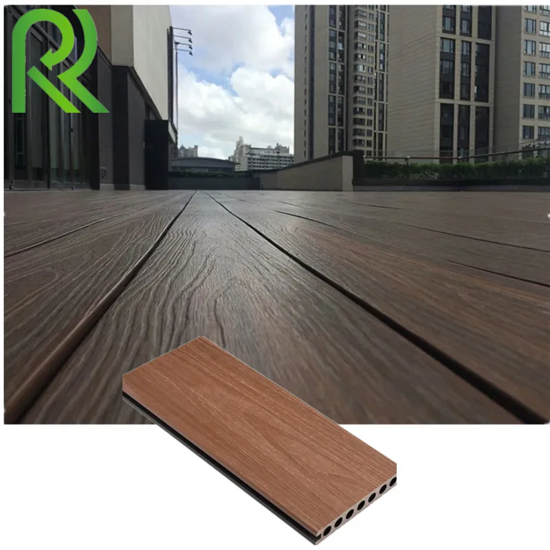 WPC Outdoor Composite Decking, Waterproof Swimming Pool Decking 140*25mm WPC Engineered Flooring