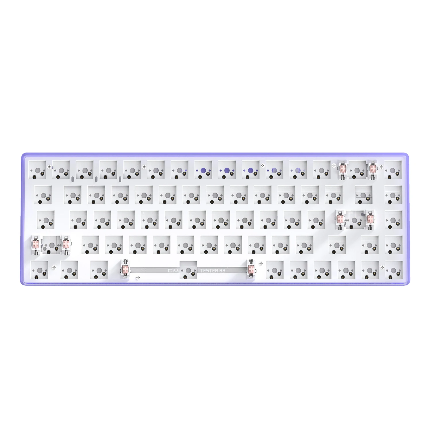 Dual-Mode BT 5.0 Wireless 2.4g CIY Hot Swap DIY Switch Tester 68 Key Mechanical Keyboard Kit