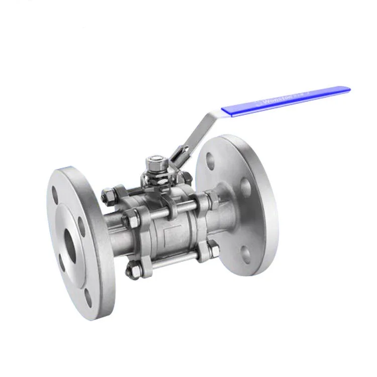 China ANSI DIN Flanged Cast Steel  PN 16 PN40  2 inch 3pc  valve