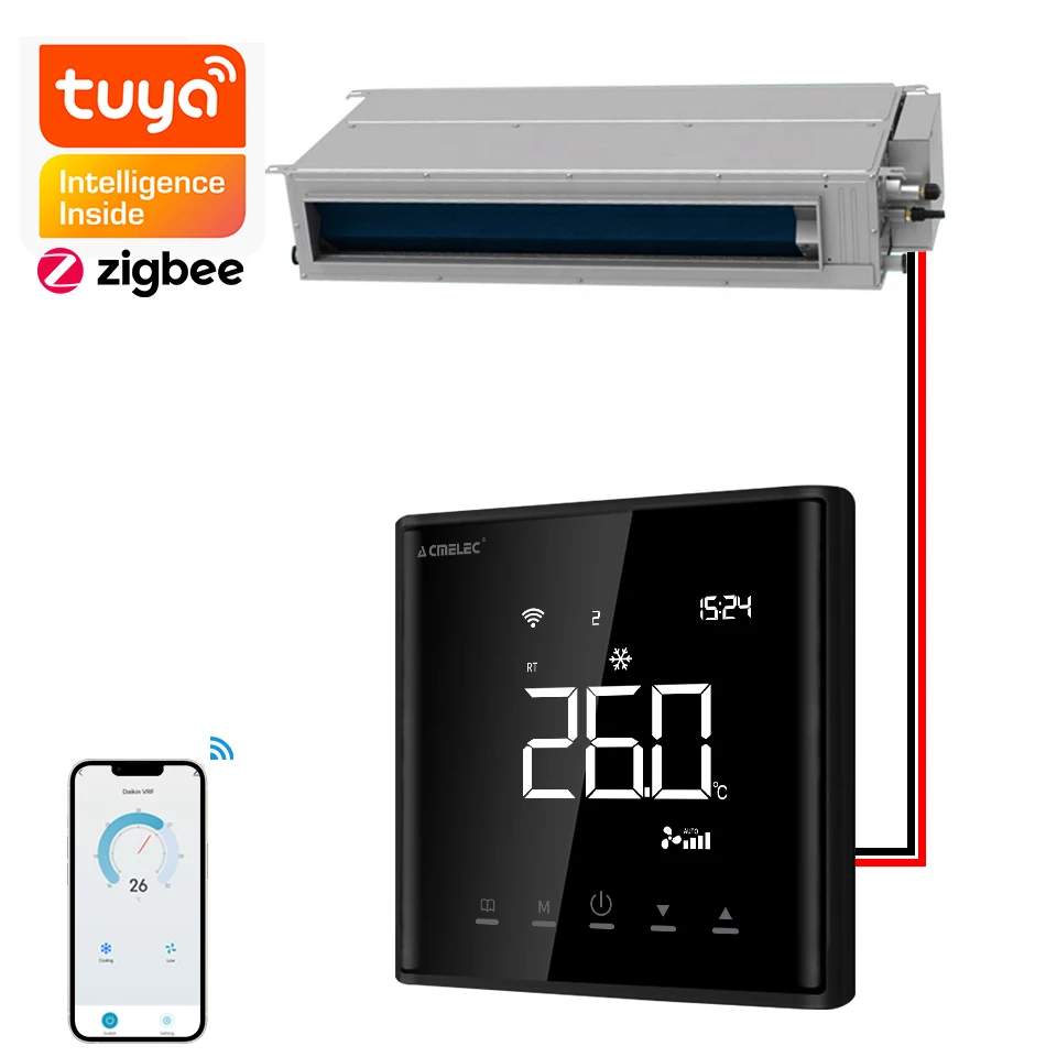 Tuya Wifi Hitachi Air Conditioning VRV Thermostat Digital Hitachi  Air Condition VRF Indoor Unit Temperature Controller