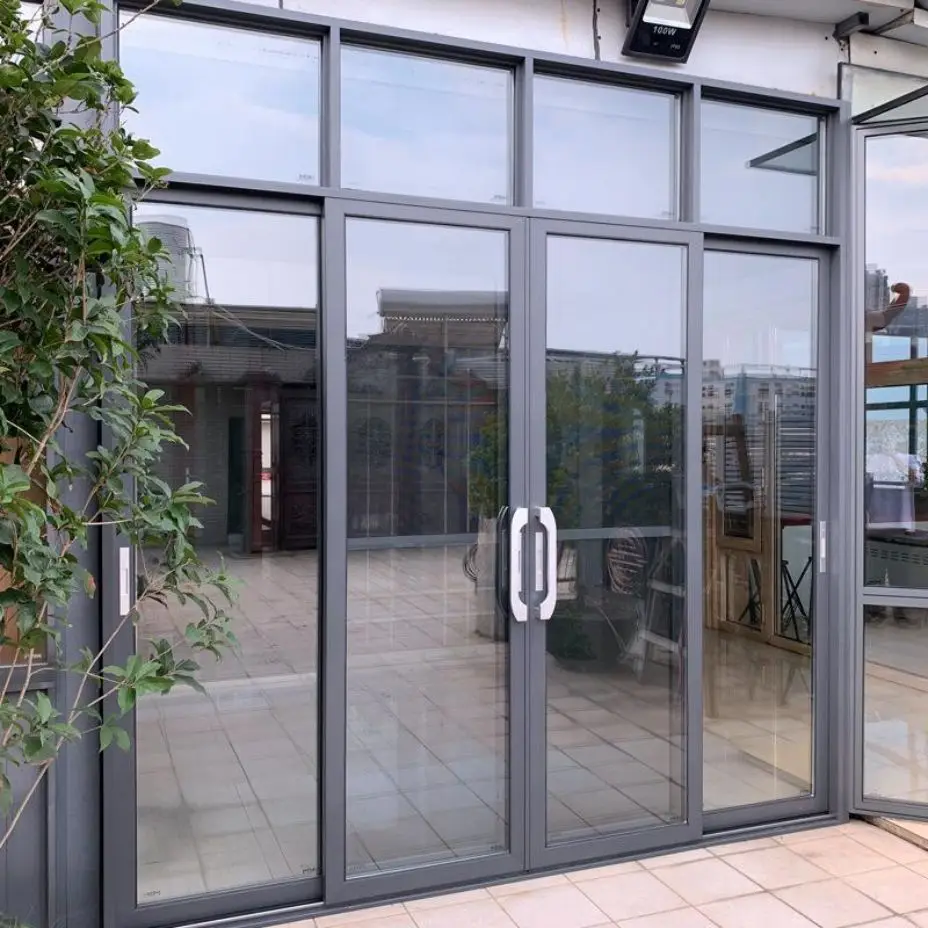 Imagery European design aluminum door double glazing swing PVC casement door