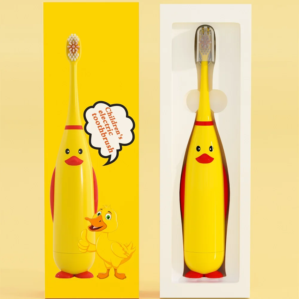  Mini Cartoon kids Electric Tooth Brush Portable USB Rechargeable Soft Bristle electric