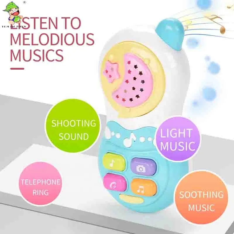 Детский телефон со звуком и светом