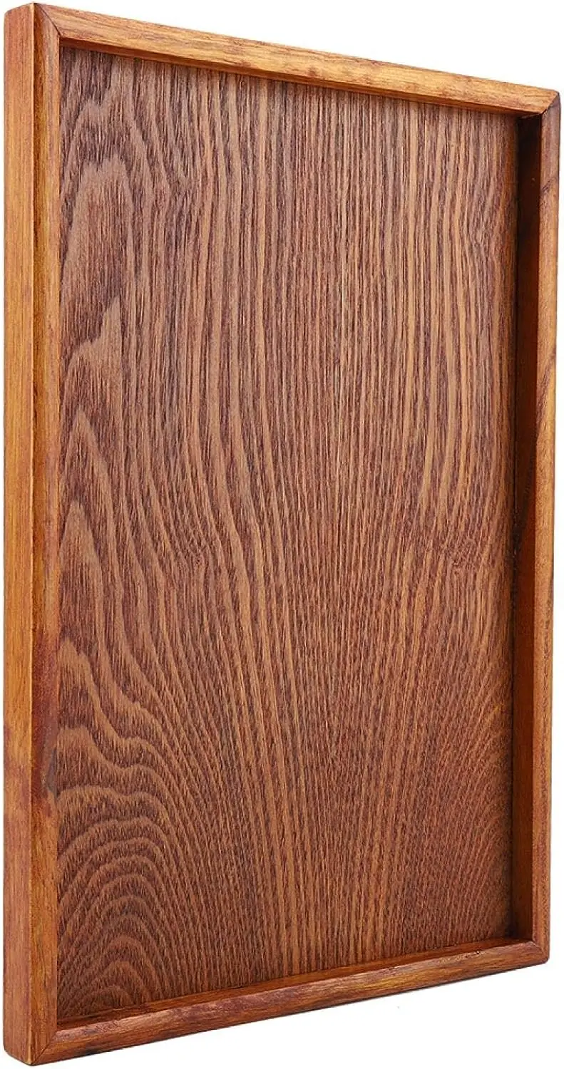 Wholesale Logo Cheap Price Wood Bamboo Rectangle Food Breakfast Party Serving Tray