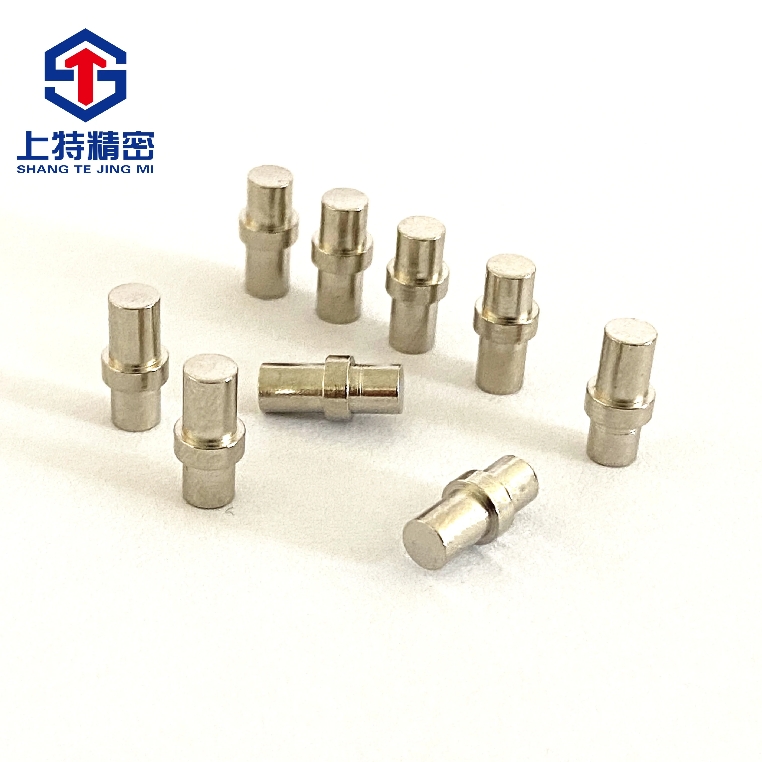 Smart Home Wearable Devices Conductive Copper Pillar Stainless Steel Double Shock Terminal