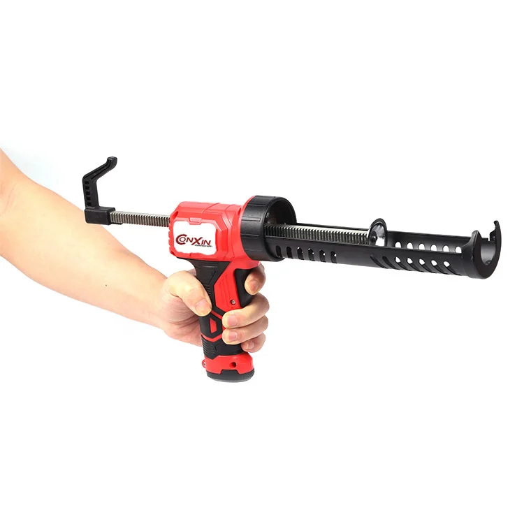 drip-reduction  dry battery powered  cordless  aluminum air sausage caulking gun