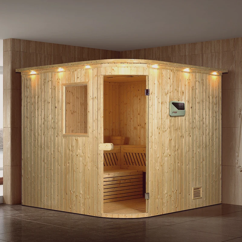 popular shower Room Wood Dry Sauna Bath 2 person Steam Sauna Room