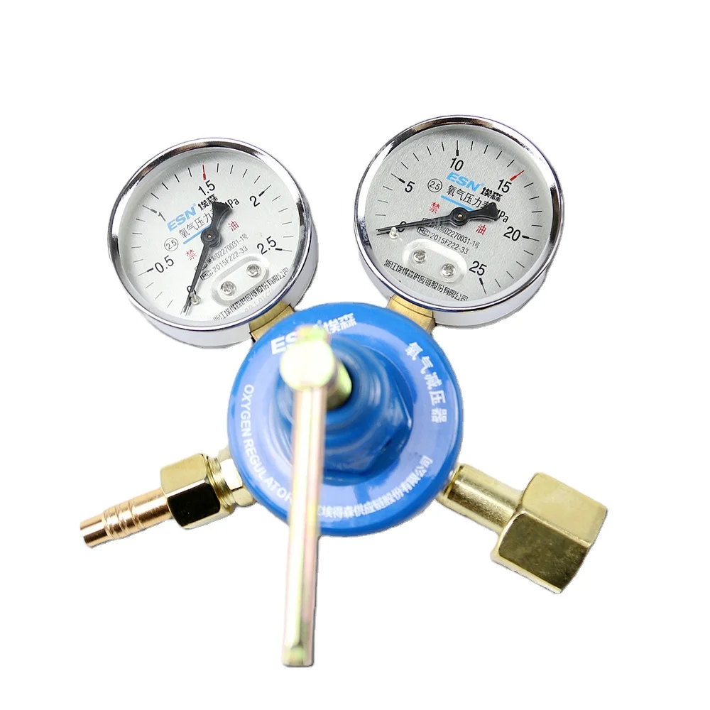 
2020 Hot Sale Two Gauge Gas Regulator Pressure Oxygen Cylinder Regulator 