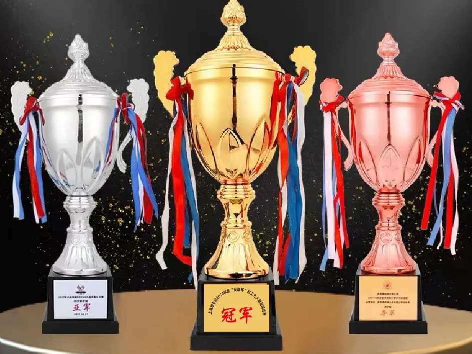 2024 Custom Special Logo Champion Cup Volleyball Basketball Football Trophy Zinc Ally Trophy Cup