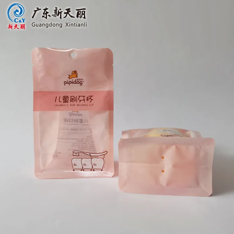 Flat Bottom Pouch Flexible Packaging Zip Lock Pouch Zipper Plastic Bags  Nuts Packaging Bag Pouches