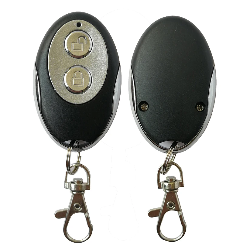 Metal 2 key 433.92M learning code wireless remote control garage door opener two button automatic door remote control